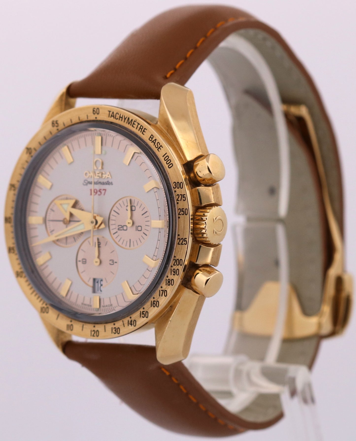PAPERS Omega Speedmaster Broad Arrow 42mm 18K Gold 321.53.42.50.02.001 BOX