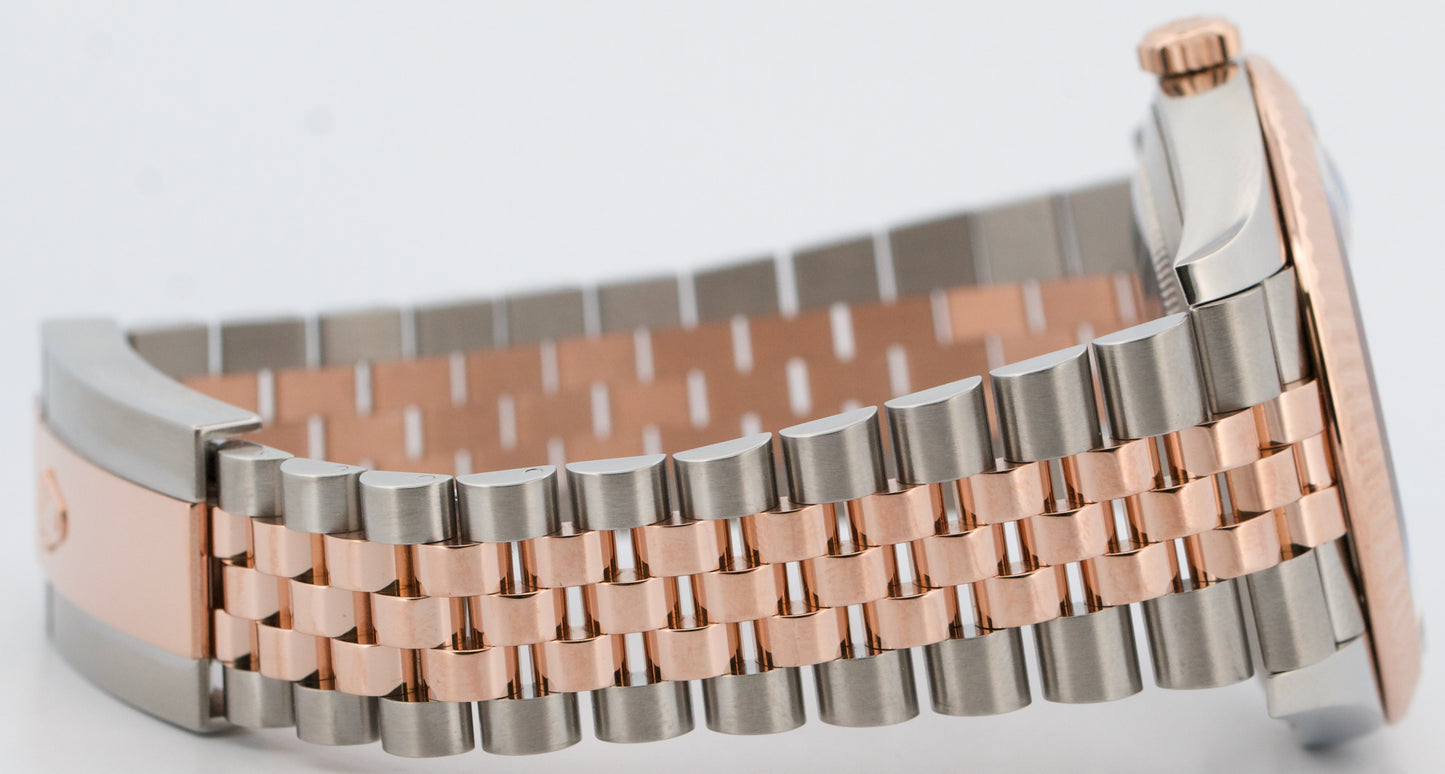 Rolex DateJust 41 Rhodium WIMBLEDON 18k Gold Fluted Steel JUBILEE 41mm 126331