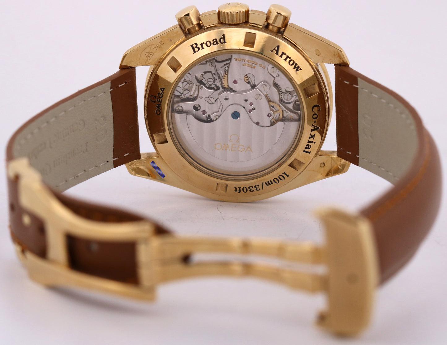 PAPERS Omega Speedmaster Broad Arrow 42mm 18K Gold 321.53.42.50.02.001 BOX