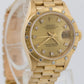 Ladies Rolex DateJust President 26mm DIAMOND BARK 18K Yellow Gold 69288 Watch