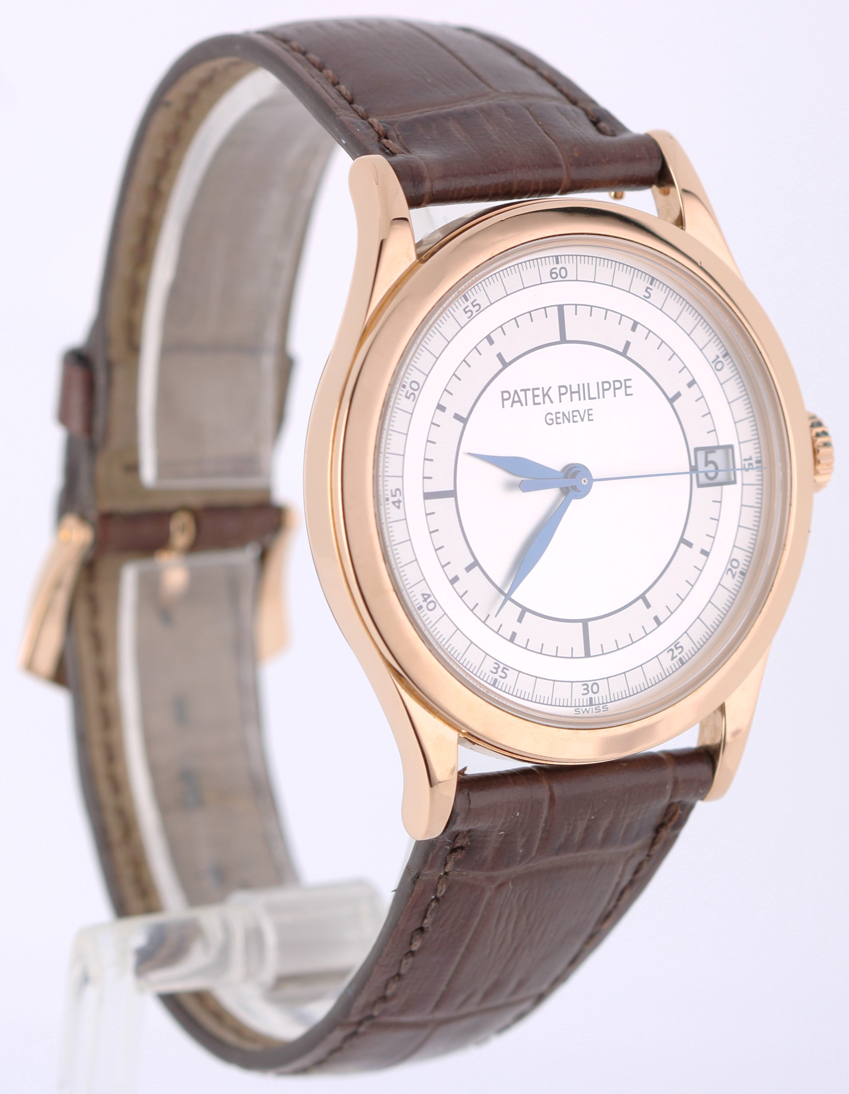 Patek Philippe Calatrava 18K Rose Gold Sector Dial 38mm Manual 5296R Watch