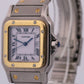 PAPERS Cartier Santos Two-Tone 18k Steel WHITE Roman Automatic 29mm 2961 BOX