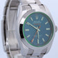 UNPOLISHED 2022 PAPERS Rolex Milgauss BLUE 40mm Z-Blue Green Steel 116400 GV BOX