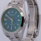 UNPOLISHED 2022 PAPERS Rolex Milgauss BLUE 40mm Z-Blue Green Steel 116400 GV BOX