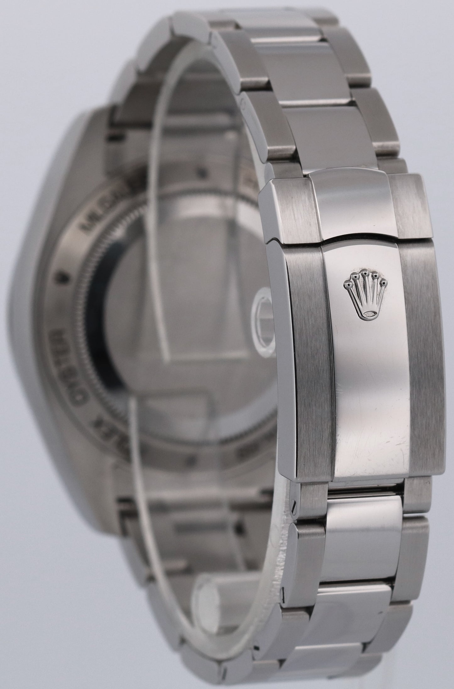 UNPOLISHED 2022 PAPERS Rolex Milgauss BLUE 40mm Z-Blue Green Steel 116400 GV BOX