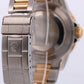 Rolex Submariner Date 40mm BLUE Stainless Steel 18K Yellow Gold Oyster 16613