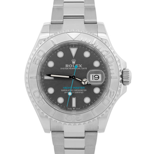 2023 PAPERS Rolex Yacht-Master Steel Platinum RHODIUM 40mm 126622 YM1 Watch BOX