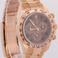 PAPERS Rolex Daytona CHOCOLATE ARABIC 40mm Brown 18K Rose Gold 116505 BOX