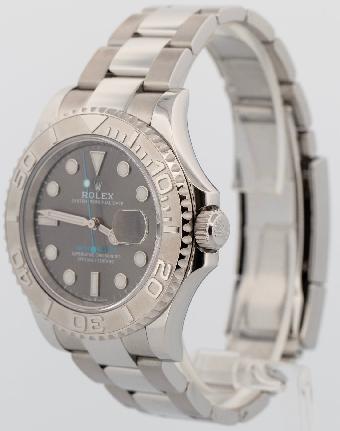 2023 PAPERS Rolex Yacht-Master Steel Platinum RHODIUM 40mm 126622 YM1 Watch BOX
