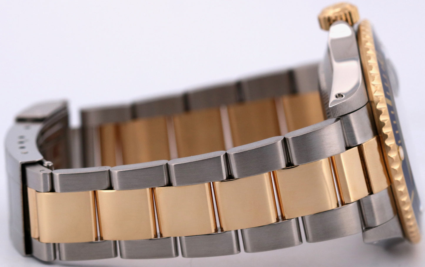 Rolex Submariner Date 40mm BLUE Stainless Steel 18K Yellow Gold Oyster 16613
