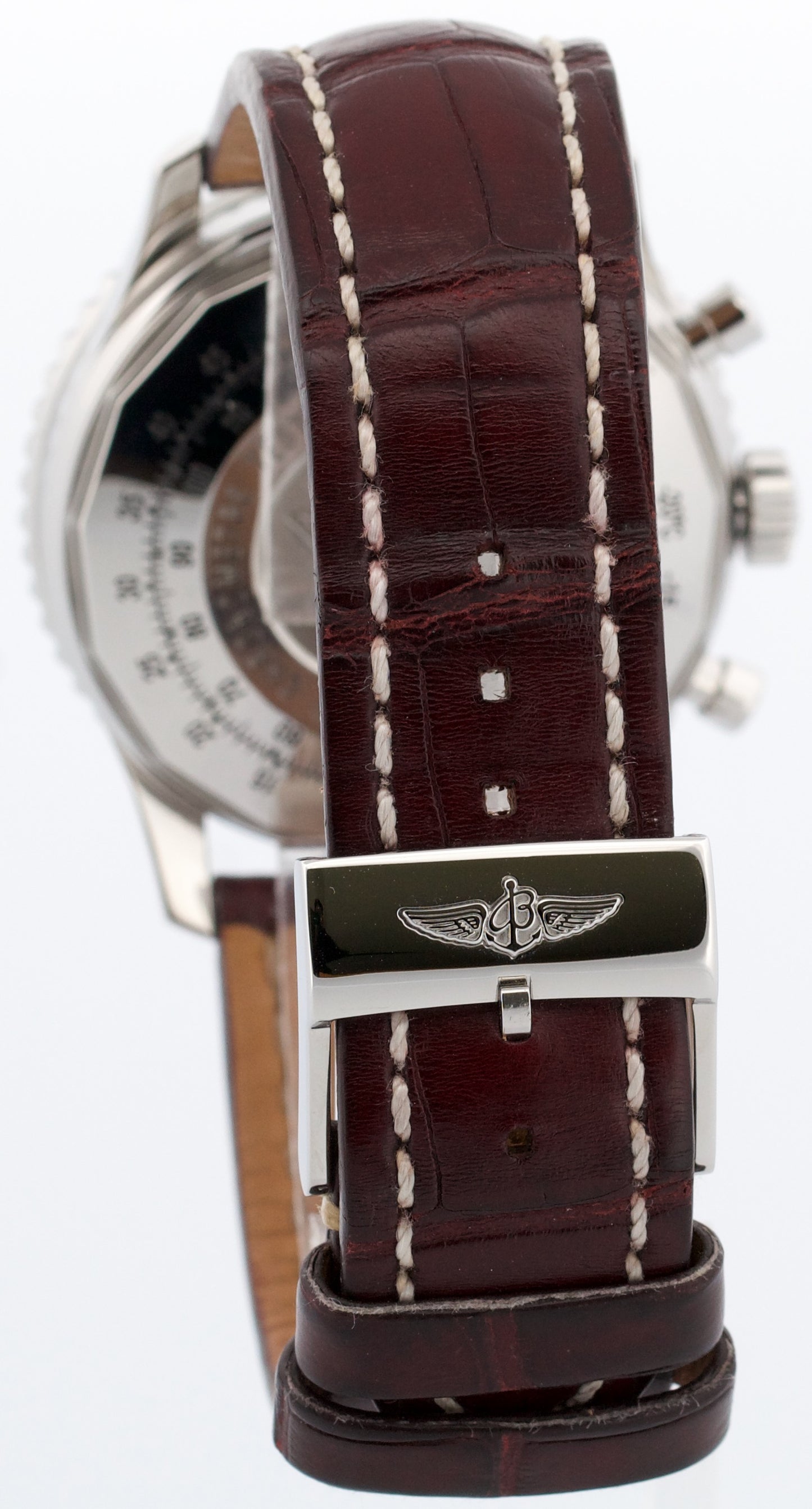 PAPERS Breitling Navitimer B01 43mm Steel BLACK Chronograph Watch AB0120 BOX