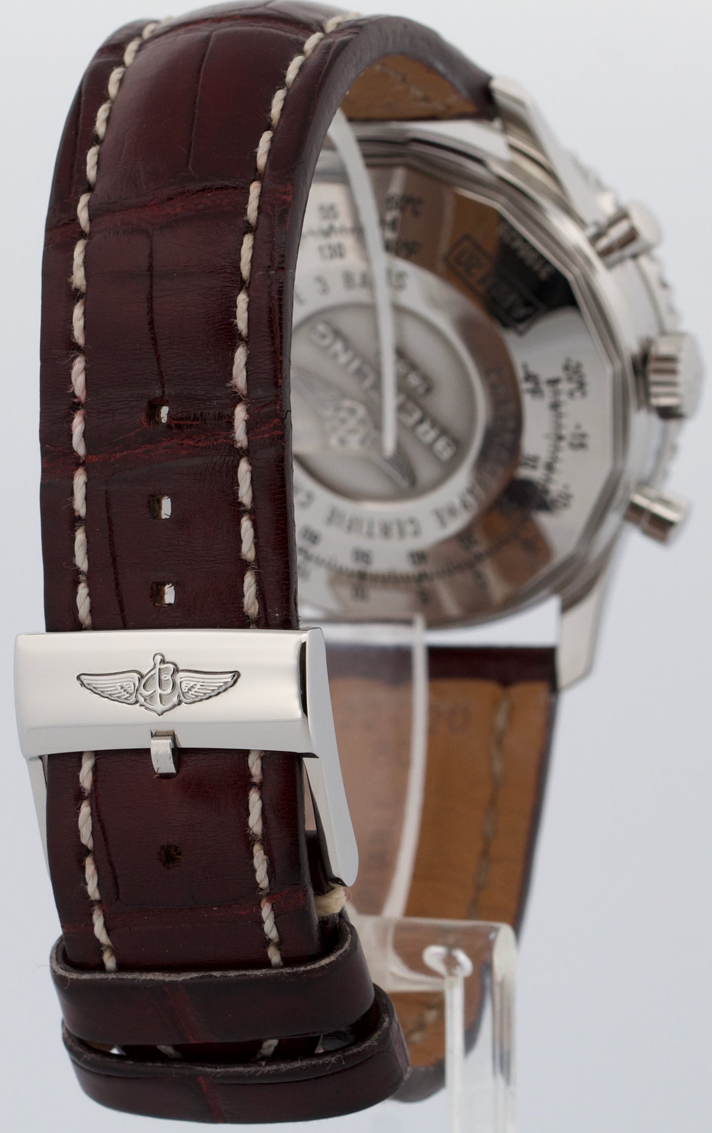 PAPERS Breitling Navitimer B01 43mm Steel BLACK Chronograph Watch AB0120 BOX