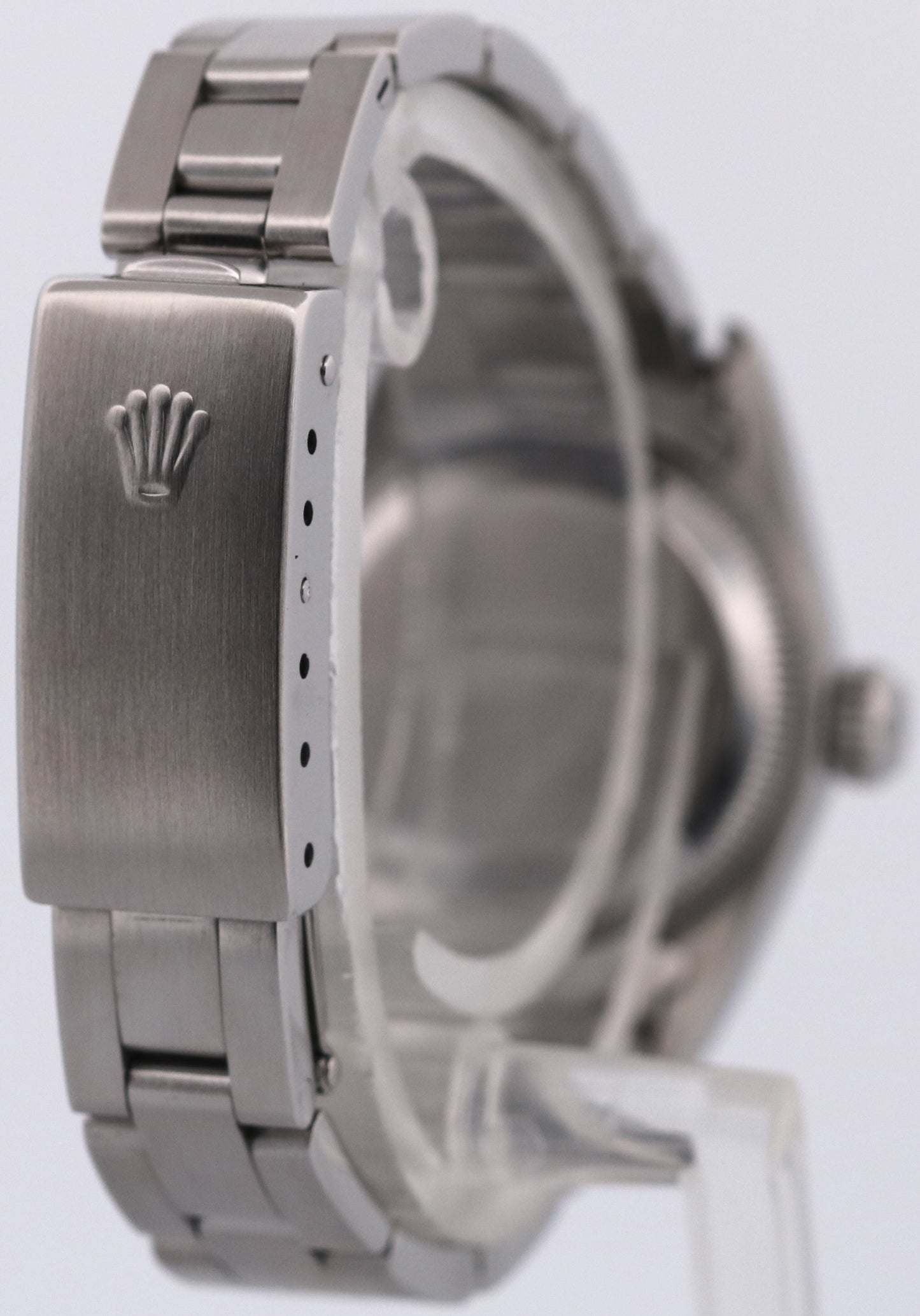 1993 Rolex Oyster Perpetual 24mm SILVER Stainless Steel 18K Gold OYSTER 67194