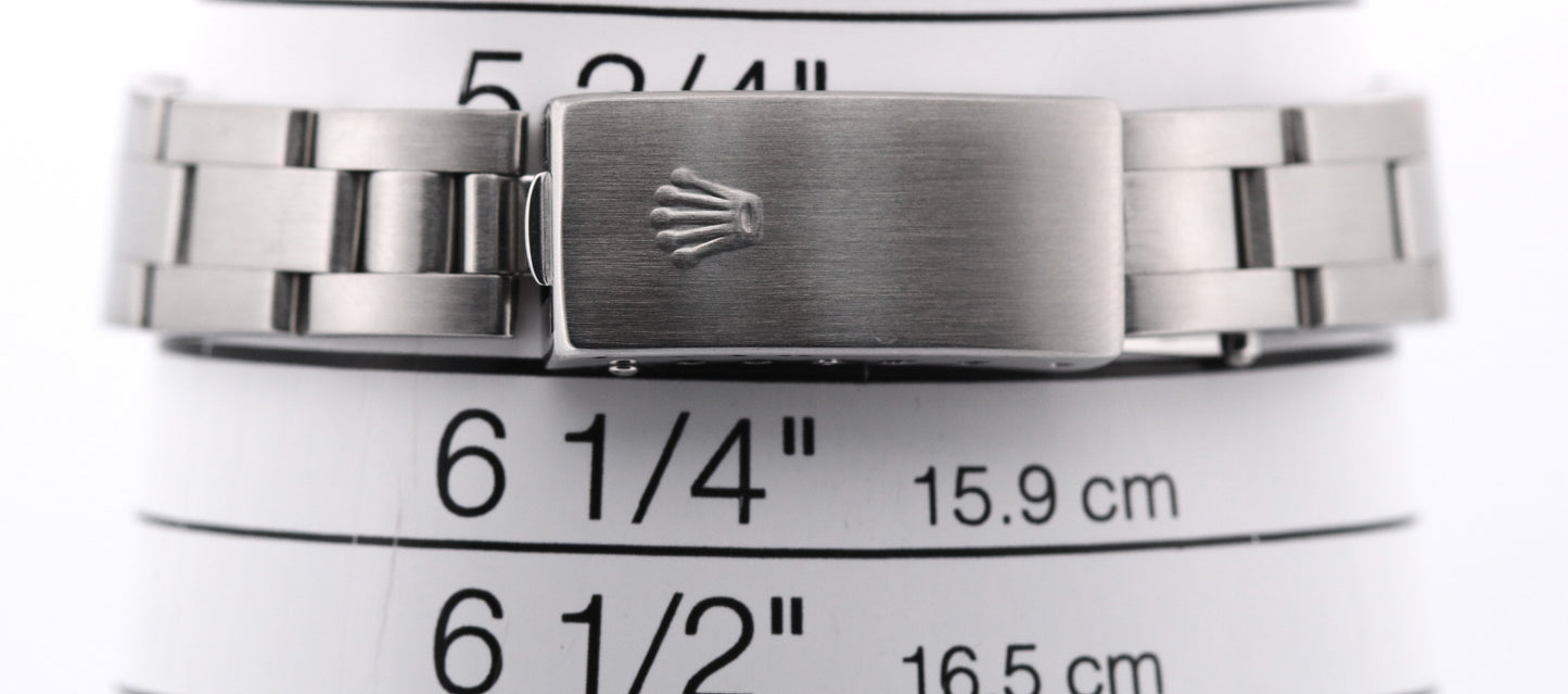 1993 Rolex Oyster Perpetual 24mm SILVER Stainless Steel 18K Gold OYSTER 67194