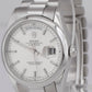 MINT PAPERS Rolex Day-Date Presidential 36mm Silver Platinum Watch 118206 BOX