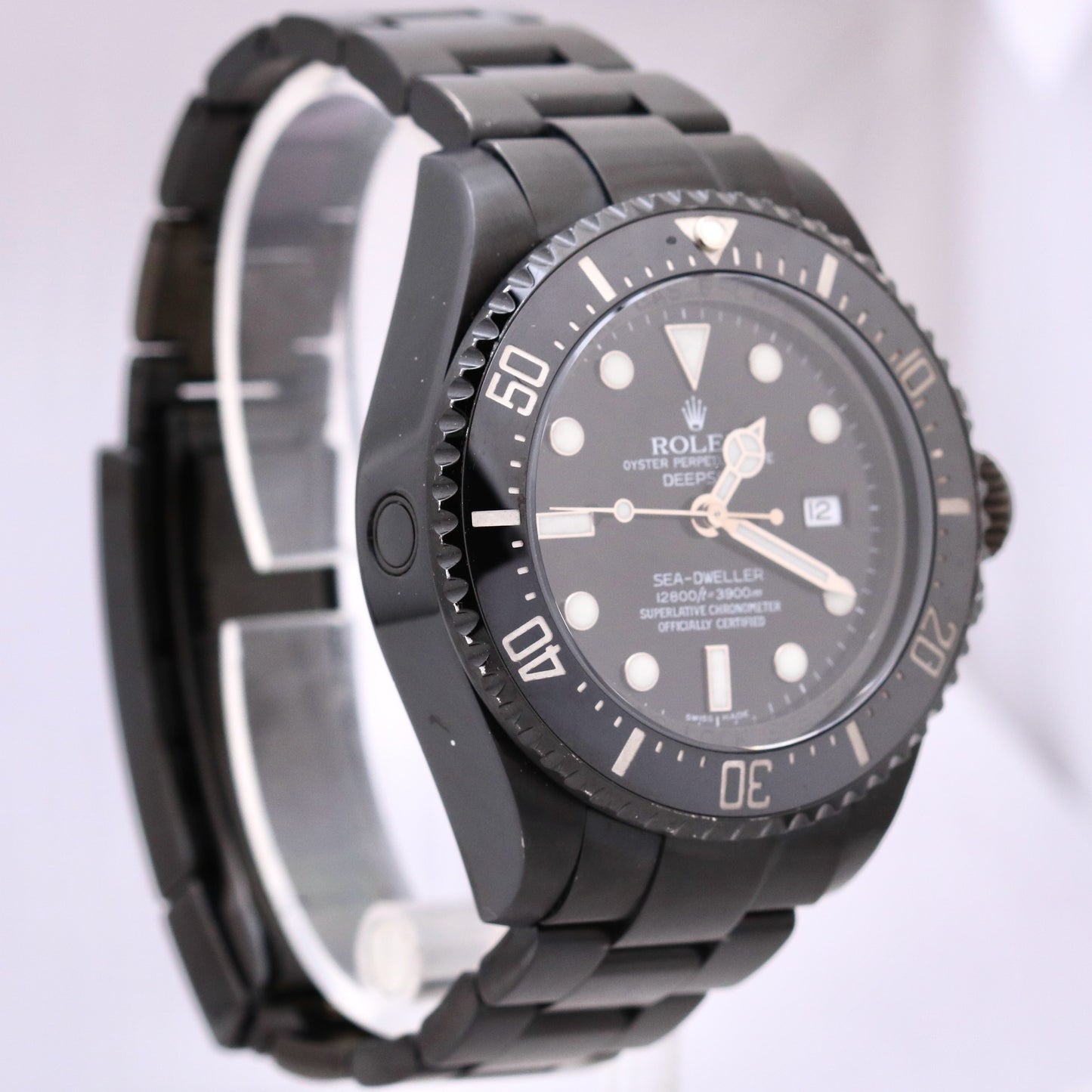 Rolex Sea-Dweller Deepsea Black PVD Stainless Steel 44mm Dive Date Watch 116660