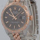 Rolex DateJust RHODIUM DIAMOND 31mm 18k Rose Gold Steel JUBILEE 278341RBR Watch