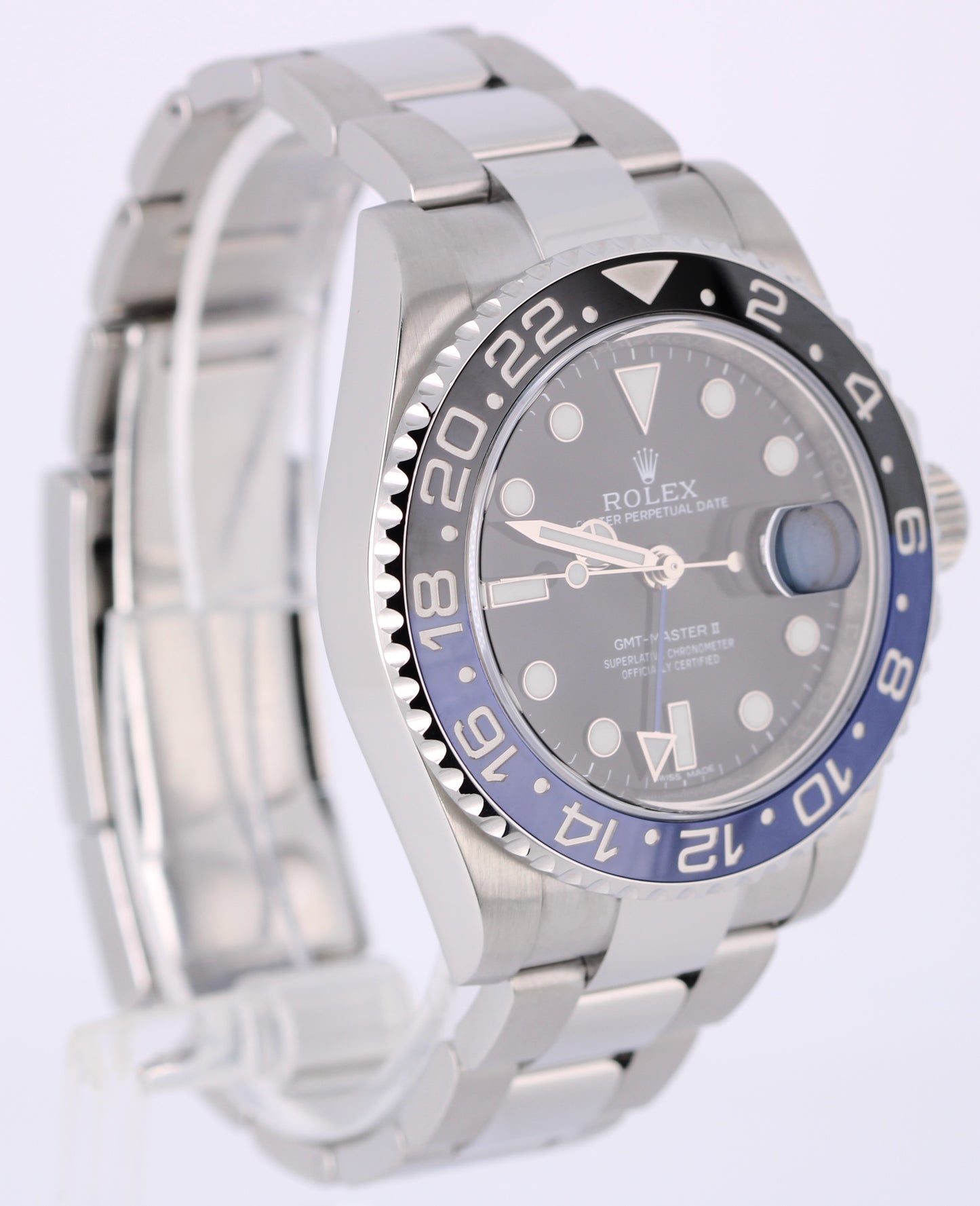 Rolex GMT-Master II BATMAN Stainless Steel Blue Black 40mm 116710BLNR Watch