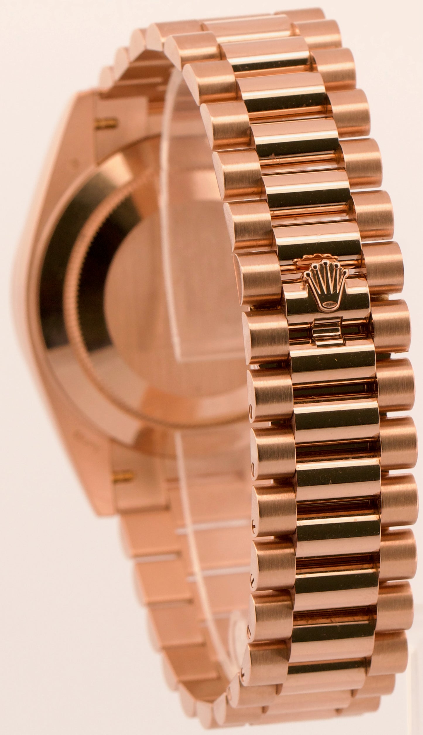 2025 PAPERS Rolex Day-Date President 40mm OLIVE GREEN 18K Rose Gold 228235 BOX