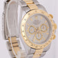 Rolex Daytona Cosmograph 40mm RHODIUM Two-Tone 18K Yellow Gold Steel 16523 Watch