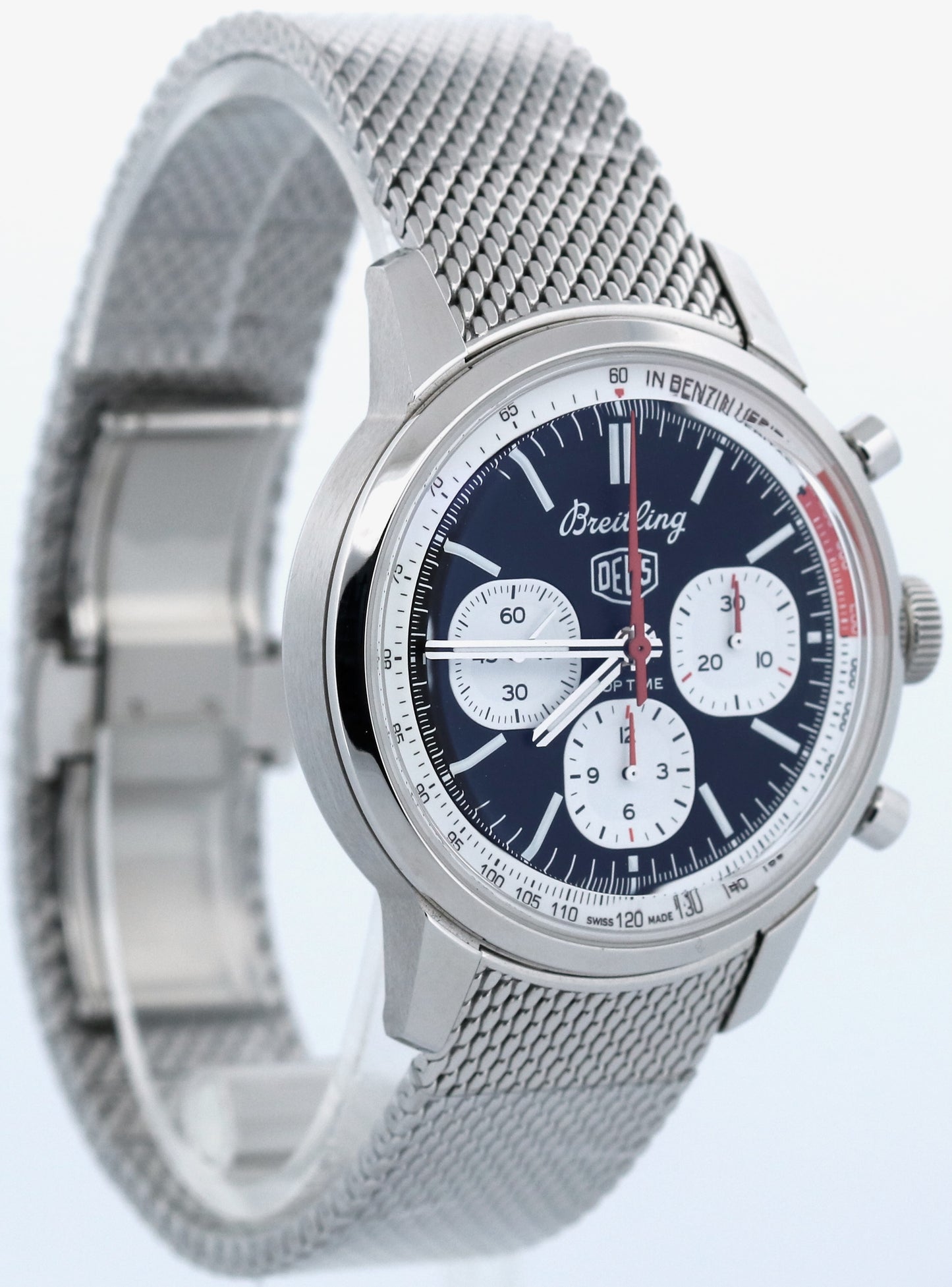 STICKERED 2025 PAPERS Breitling Top Time DEUS Black Chronograph 41mm AB0176 BOX