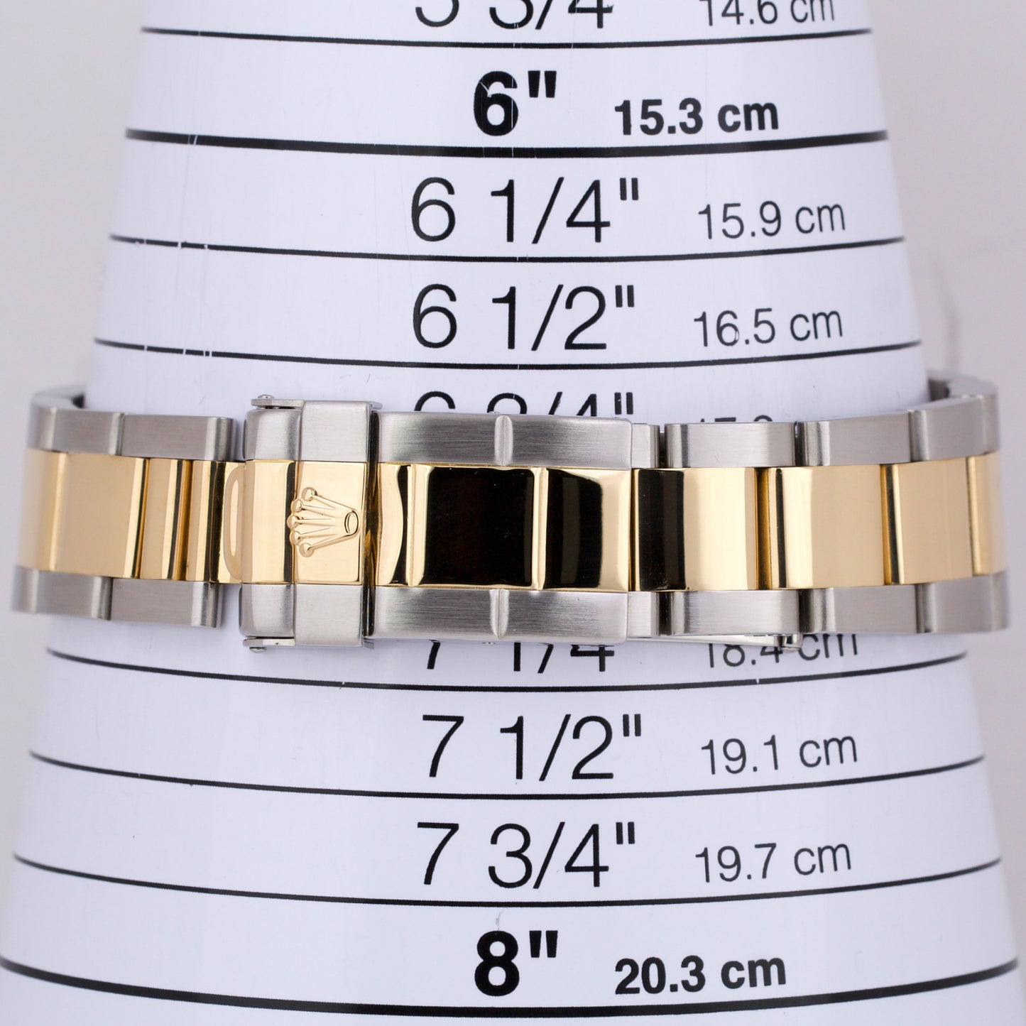 Rolex Daytona Cosmograph 40mm RHODIUM Two-Tone 18K Yellow Gold Steel 16523 Watch