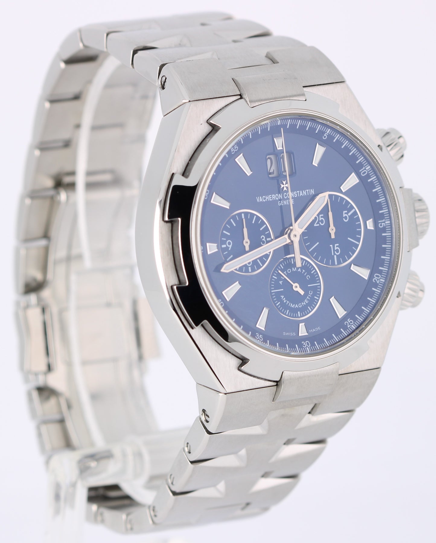 Vacheron Constantin Overseas Chronograph Stainless Steel Blue 42mm 49150 Watch