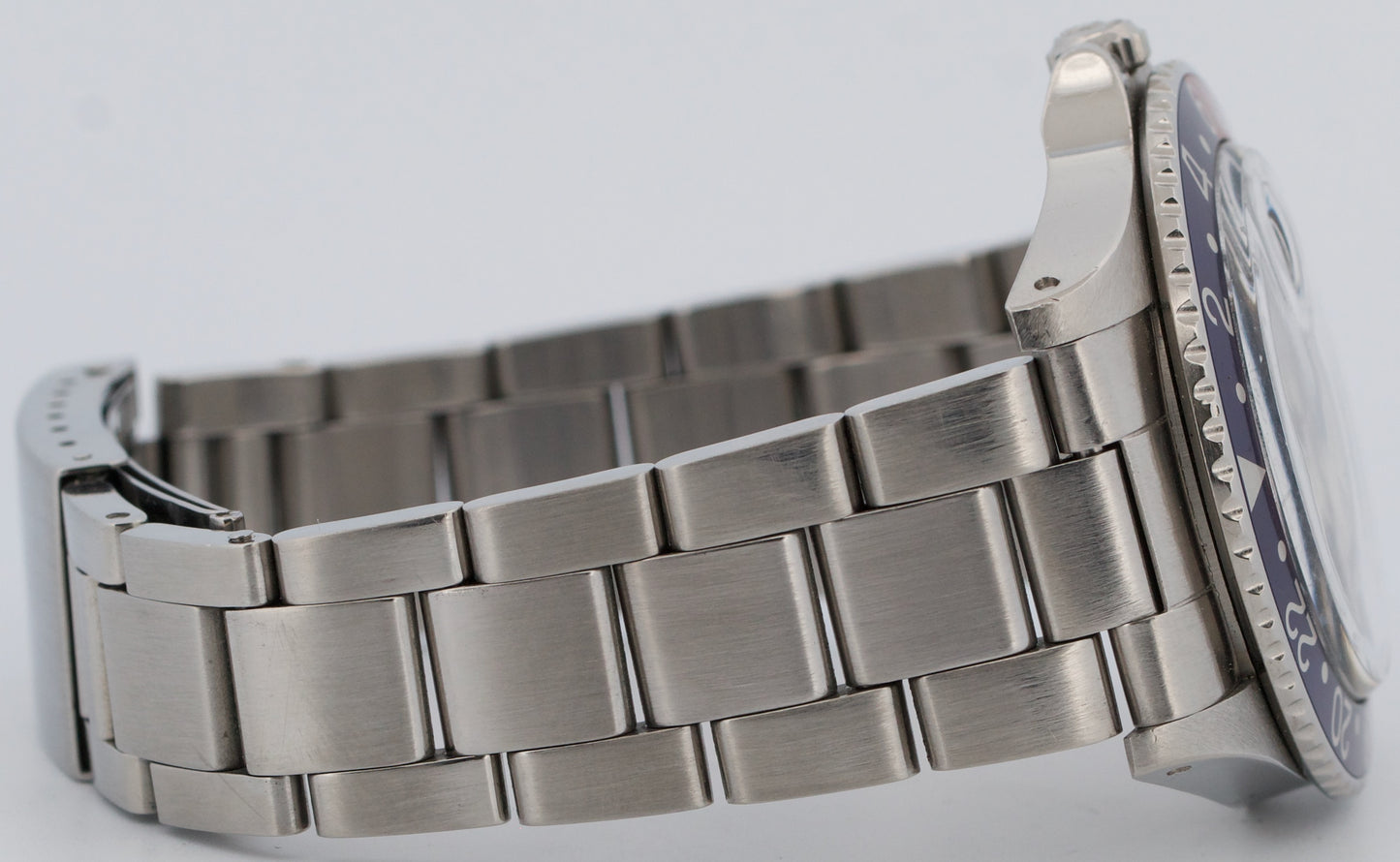 VINTAGE 1978 Rolex GMT-Master PEPSI Red Blue Steel THICK CASE 40mm 1675 Watch