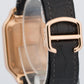 2024 PAPERS Cartier Santos 35.1mm WHITE 18K Rose Gold Leather 4074 WGSA0012 BOX