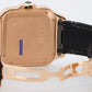 2024 PAPERS Cartier Santos 35.1mm WHITE 18K Rose Gold Leather 4074 WGSA0012 BOX