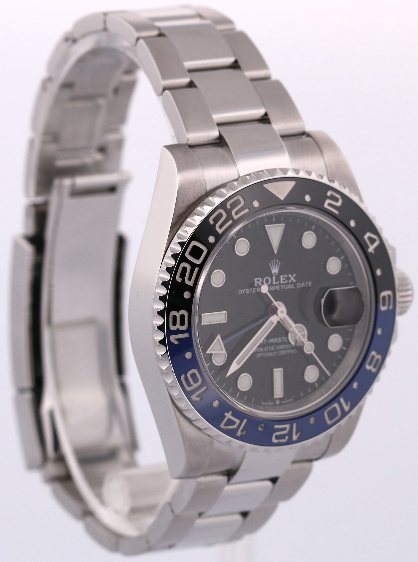 PAPERS Rolex GMT-Master II BATMAN Blue Black OYSTER 40mm 126710 BLNR Watch BOX