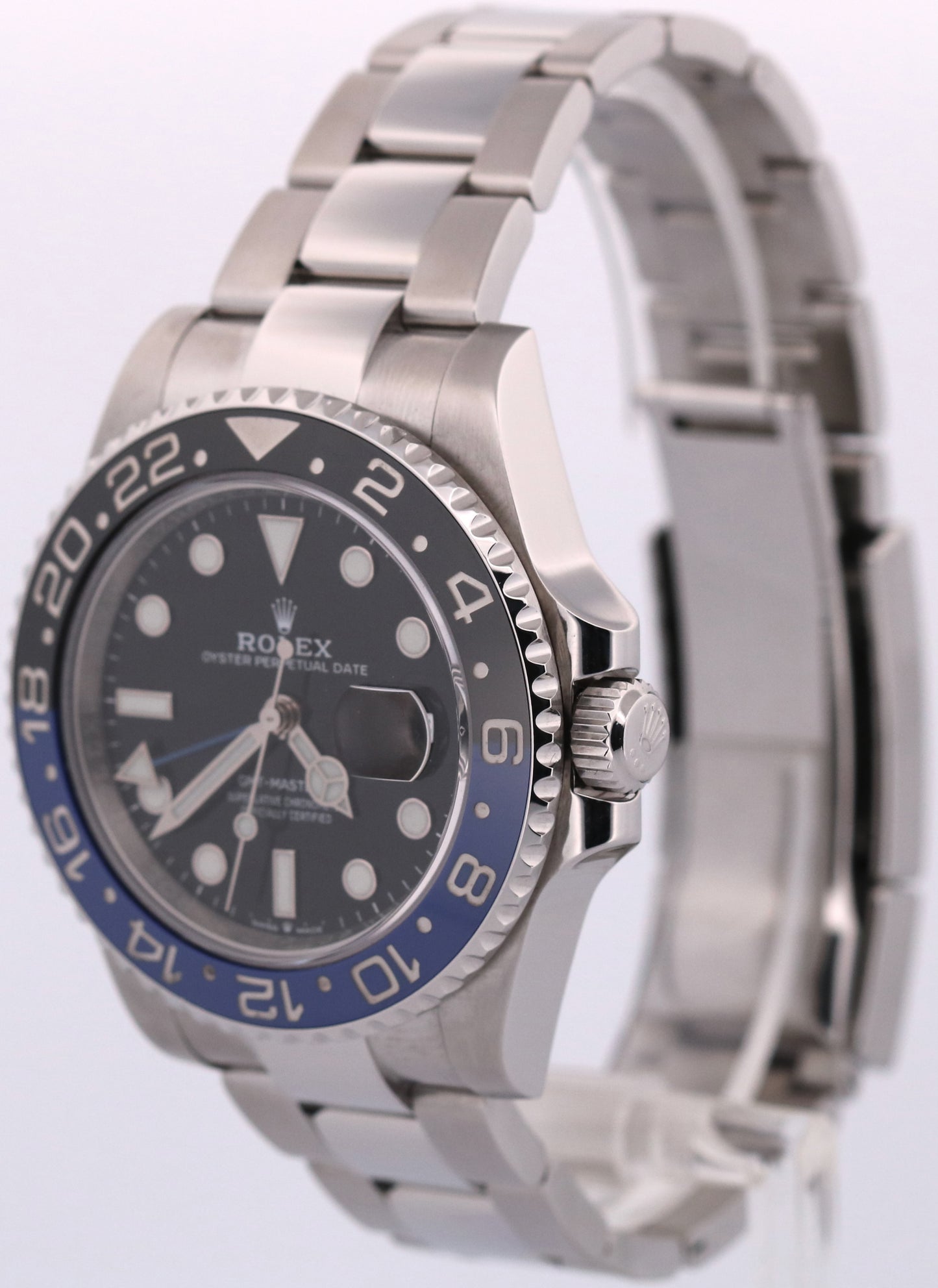 PAPERS Rolex GMT-Master II BATMAN Blue Black OYSTER 40mm 126710 BLNR Watch BOX