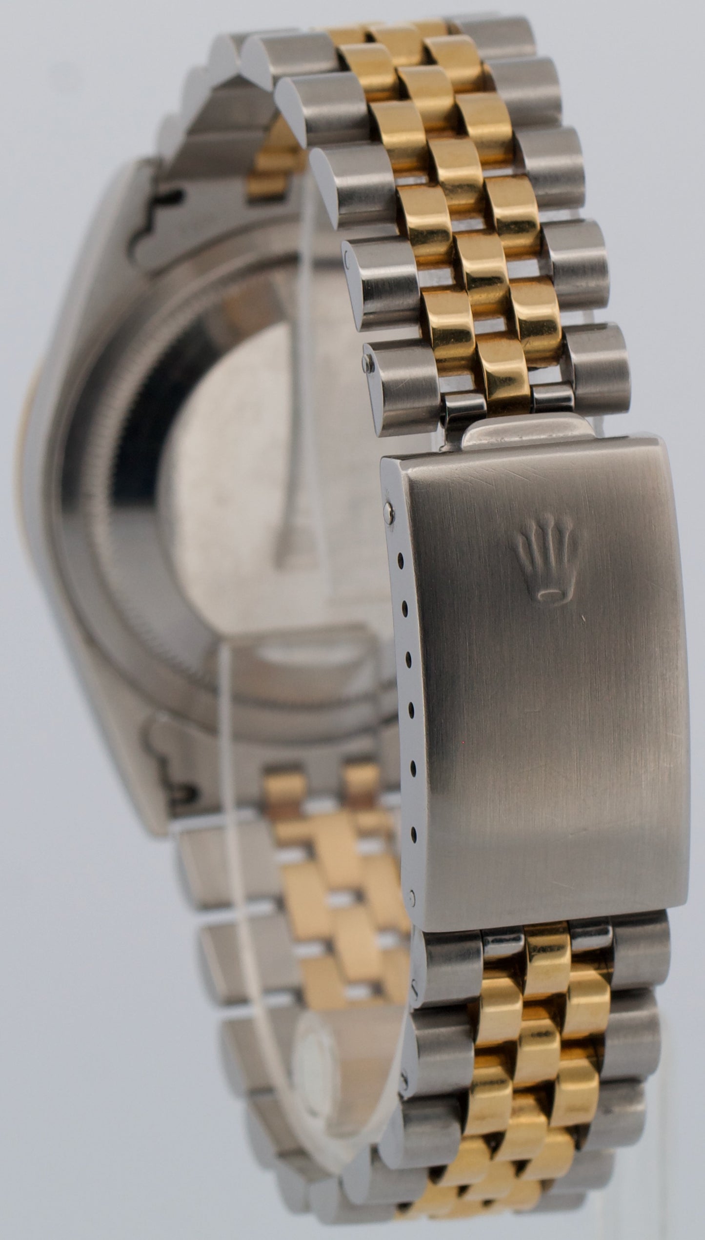 Rolex DateJust 36mm MOP ROMAN 18K Yellow Gold Fluted Steel JUBILEE 16233 Watch