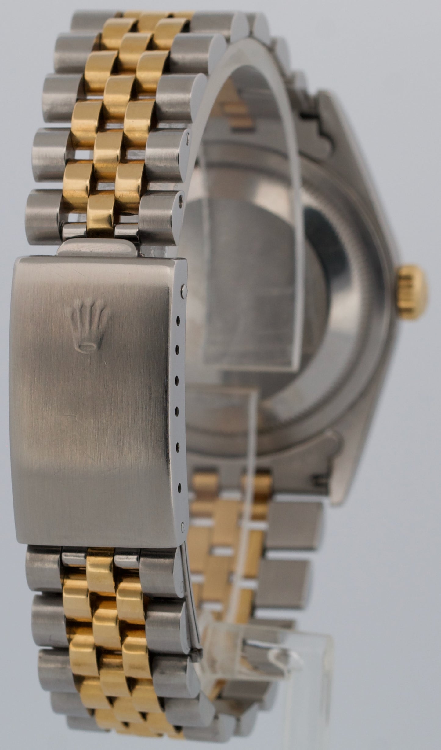 Rolex DateJust 36mm MOP ROMAN 18K Yellow Gold Fluted Steel JUBILEE 16233 Watch