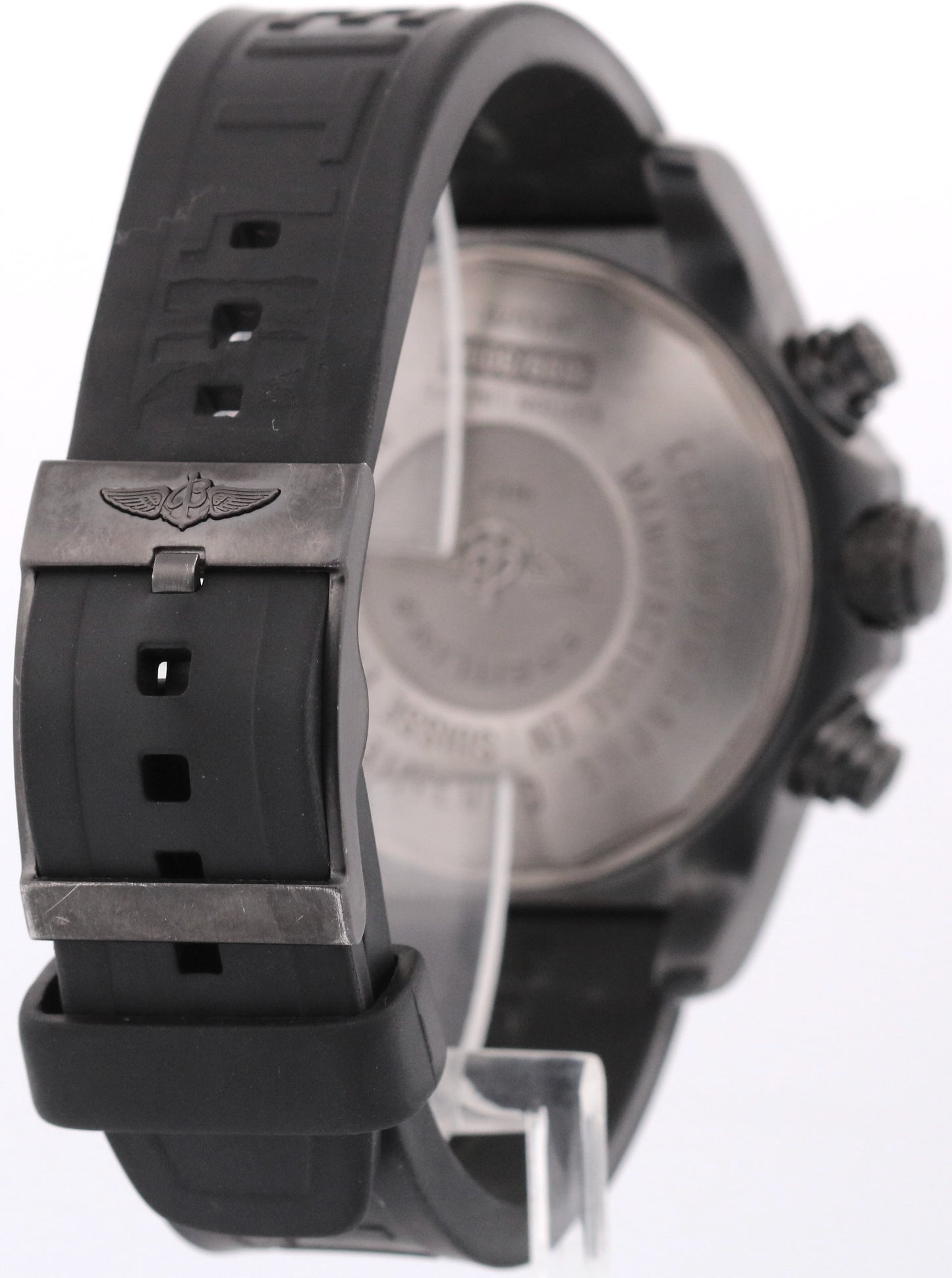 PAPERS Breitling Super Avenger Chronograph 48mm BLACK Steel PVD M13370 BOX