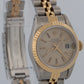 PAPERS Rolex DateJust 26mm IVORY TAPESTRY 18K Gold Steel JUBILEE 69173 Watch BOX