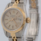 PAPERS Rolex DateJust 26mm IVORY TAPESTRY 18K Gold Steel JUBILEE 69173 Watch BOX