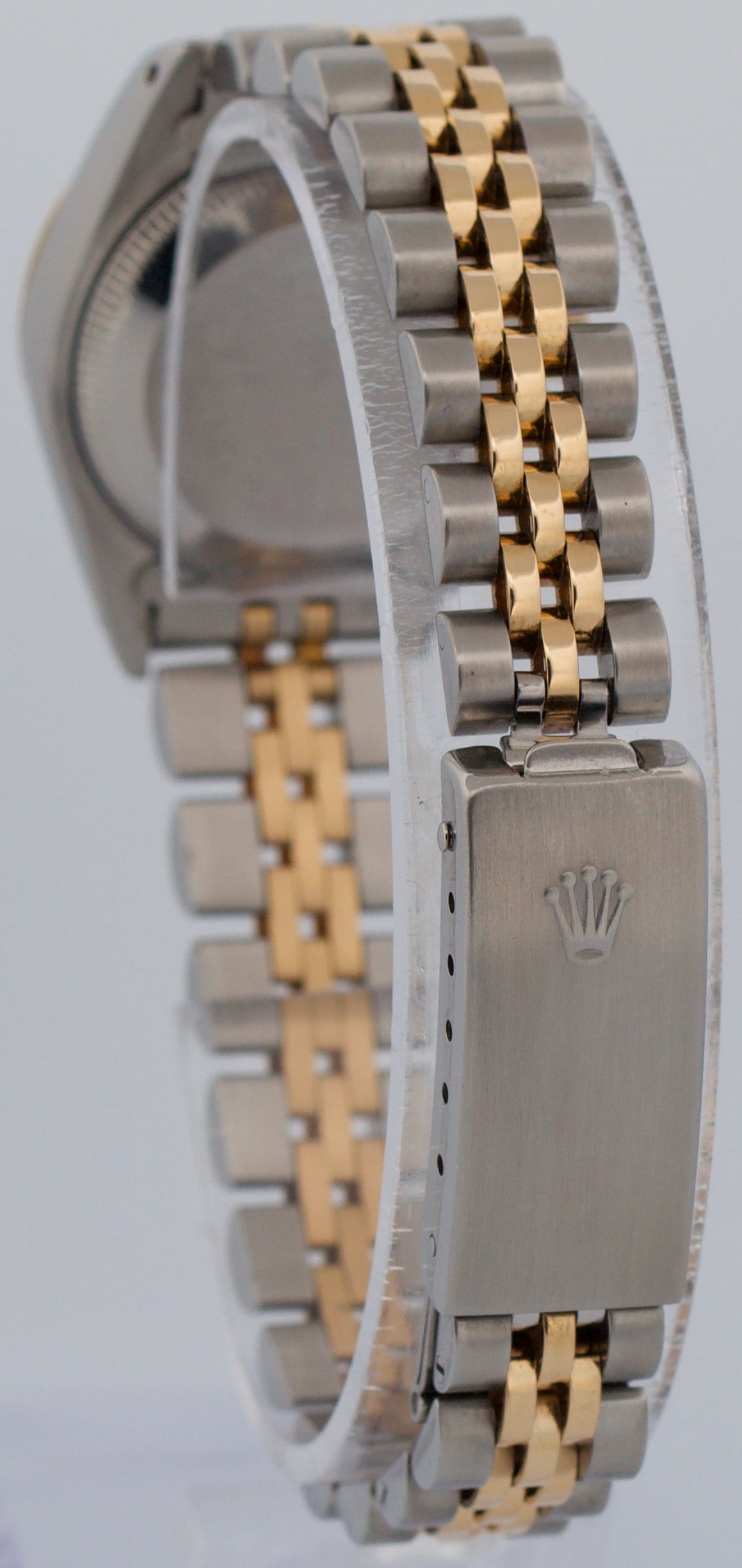 PAPERS Rolex DateJust 26mm IVORY TAPESTRY 18K Gold Steel JUBILEE 69173 Watch BOX