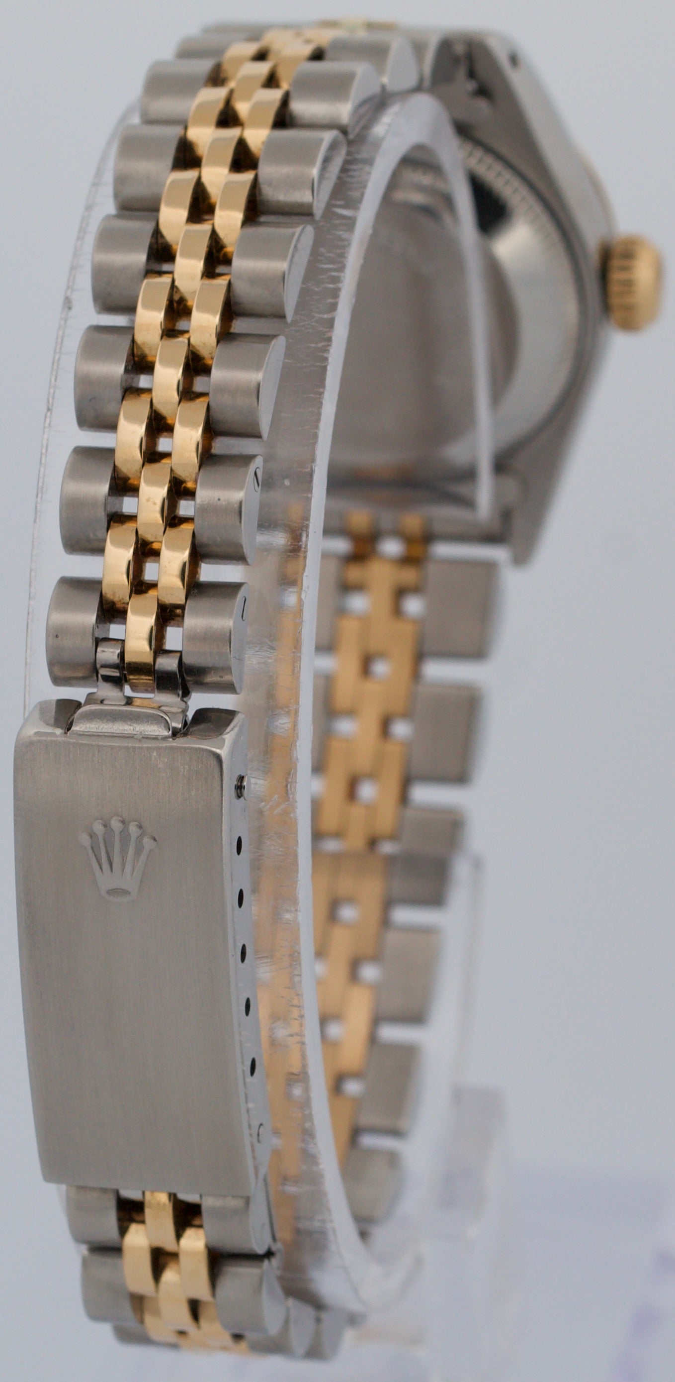 PAPERS Rolex DateJust 26mm IVORY TAPESTRY 18K Gold Steel JUBILEE 69173 Watch BOX