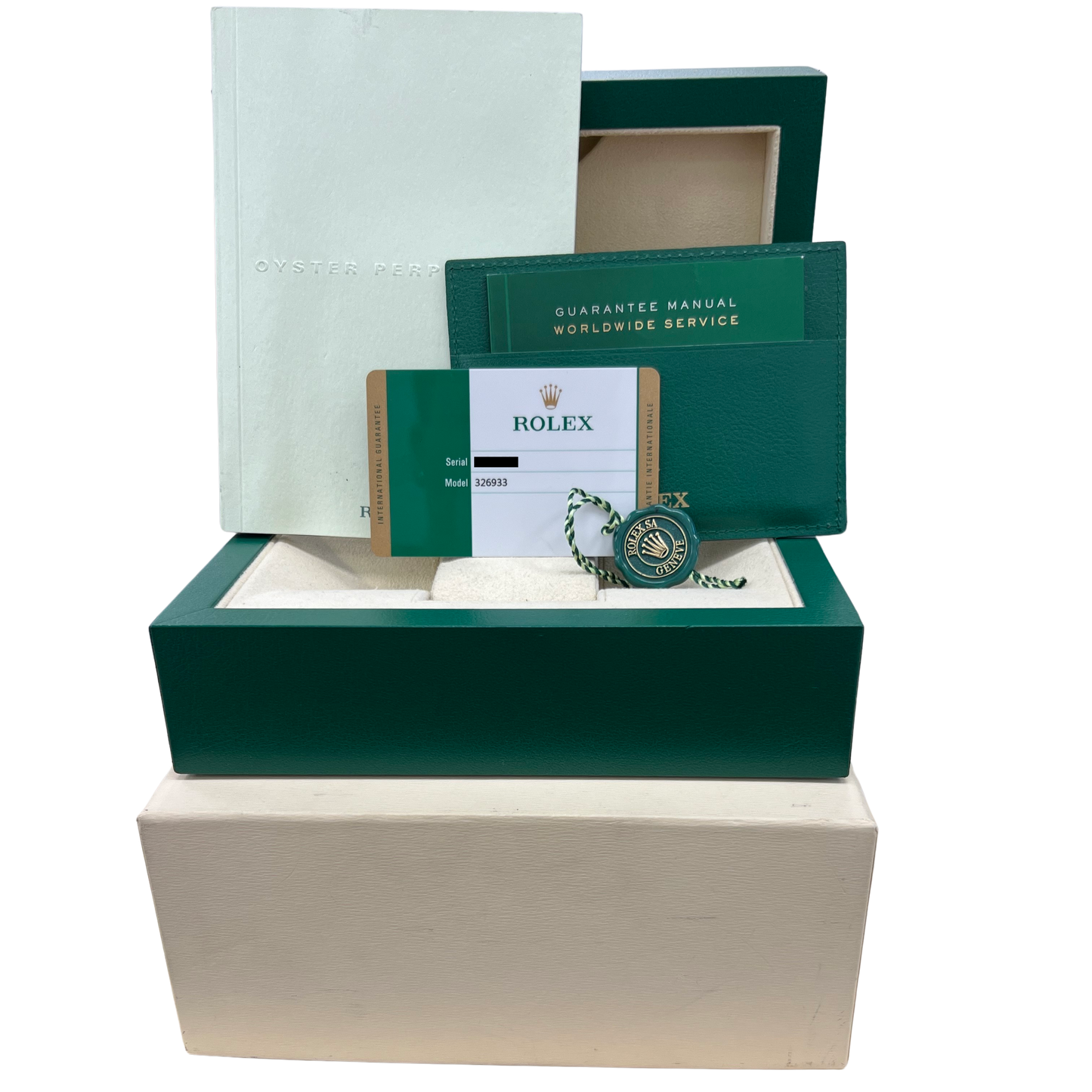 PAPERS Rolex Sky-Dweller Two-Tone 18K Yellow Gold Black 42mm 326933 Watch BOX