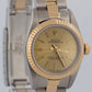 Rolex Oyster Perpetual 24mm CHAMPAGNE 18K Yellow Gold OYSTER Steel 76193 BOX