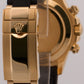 2021 PAPERS Rolex Daytona BLACK DIAMOND 18K Gold Rubber Oysterflex 116518 LN BOX