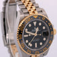 2025 PAPERS Rolex GMT-Master II BLACK 18K Gold JUBILEE Steel 126713 GRNR BOX