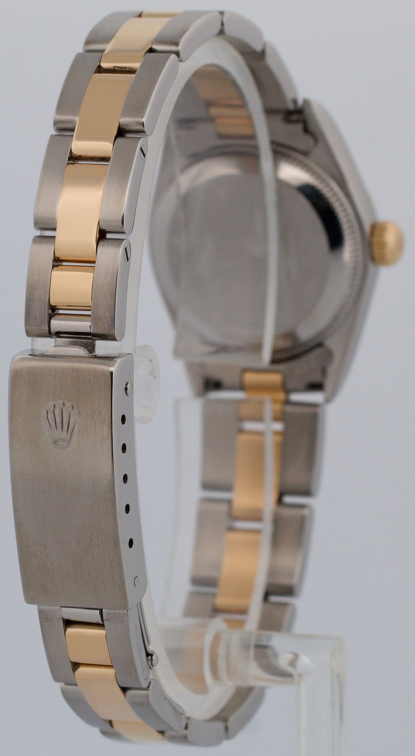 Rolex Oyster Perpetual 24mm CHAMPAGNE 18K Yellow Gold OYSTER Steel 76193 BOX