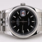 Rolex DateJust 36mm Black RED ROULETTE Stainless Steel JUBILEE 116200 Watch