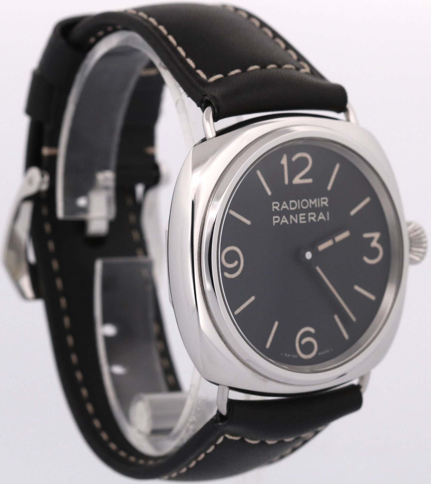 2024 PAPERS Panerai Radiomir PAM 1382 BLACK Leather 45mm Watch PAM01382 BOX