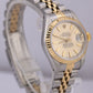 Ladies Rolex DateJust CHAMPAGNE T&Co Two-Tone 18K Yellow Gold 26mm Watch 69173