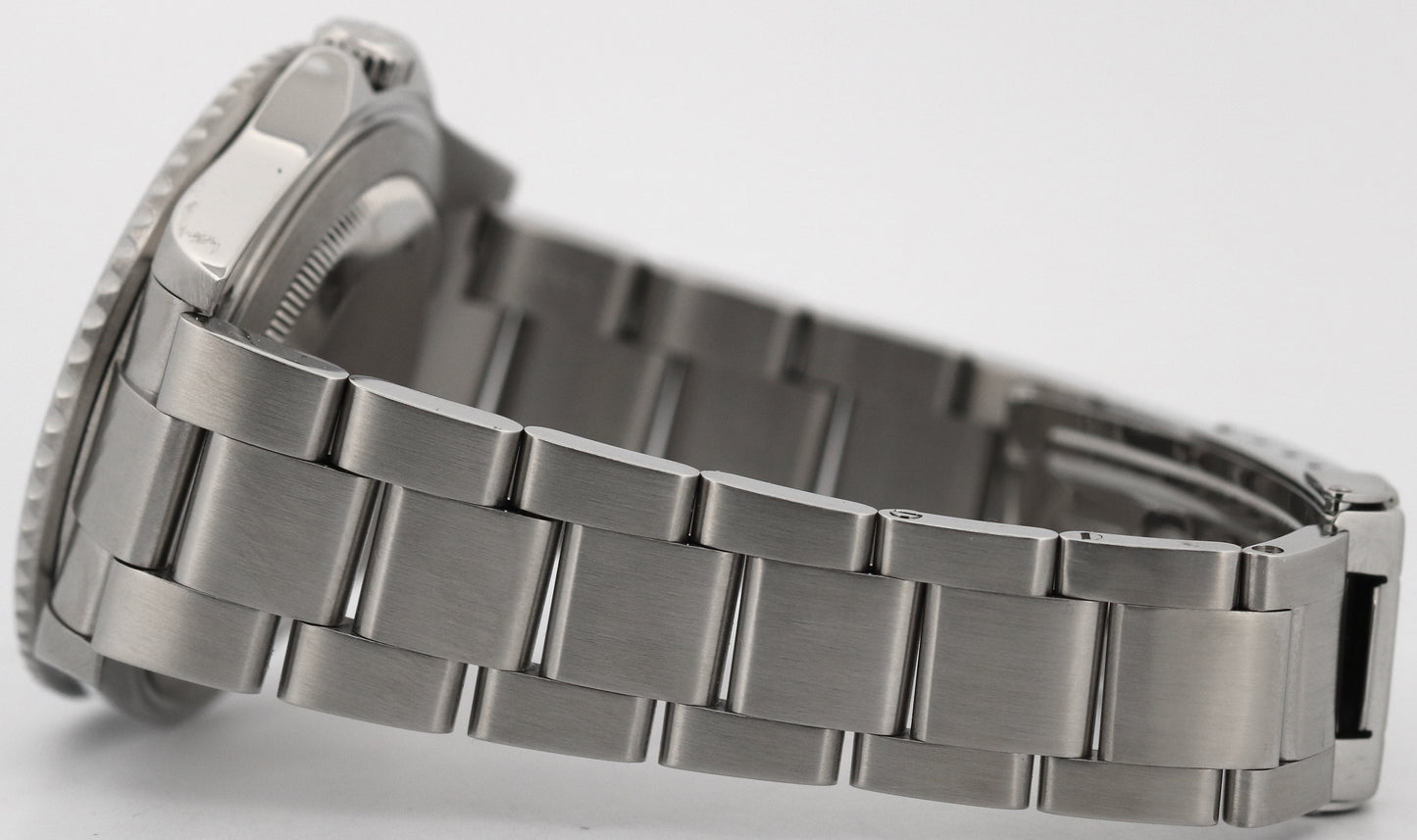 PAPERS Rolex GMT-Master II PEPSI Red Blue Steel RSC Oyster NO-HOLES 16710 BOX