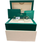 PAPERS Rolex Day-Date President 18K Yellow Gold GREEN ROMAN 40mm 228238 BOX