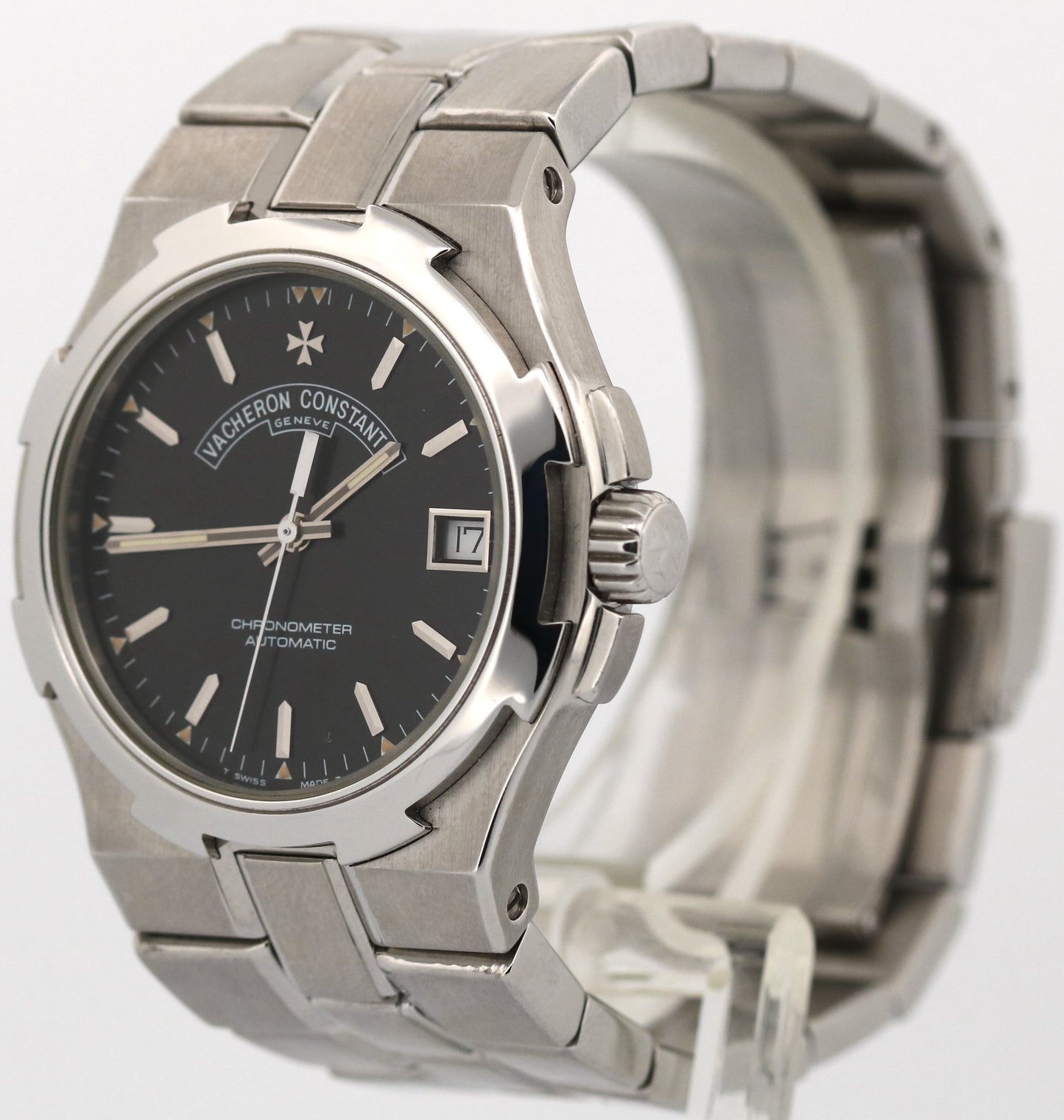 Vacheron Constantin Overseas 37mm BLACK Stainless Steel Automatic Watch 42042